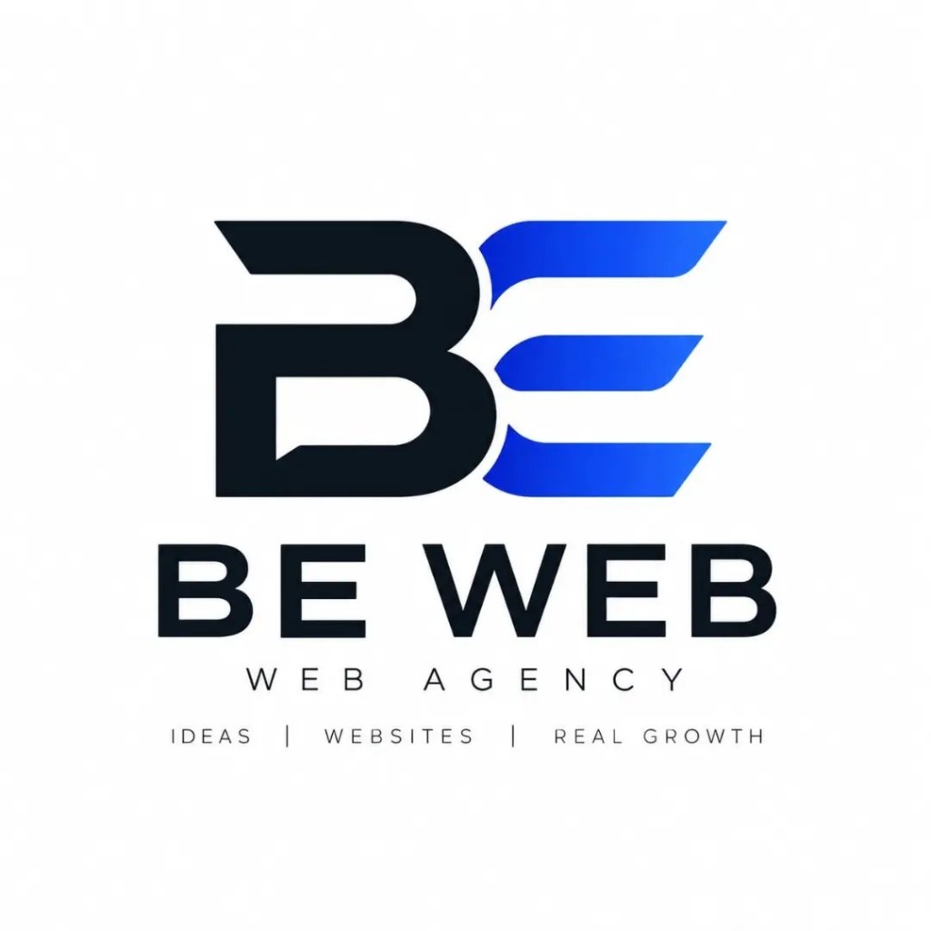 BE WEB Web Agency Identity Poster